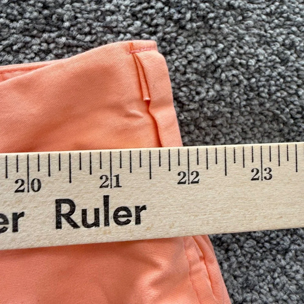 Bills Khakis M2 Model 2 Plain Front Standard Fit Poplin Pants Coral Orange 44